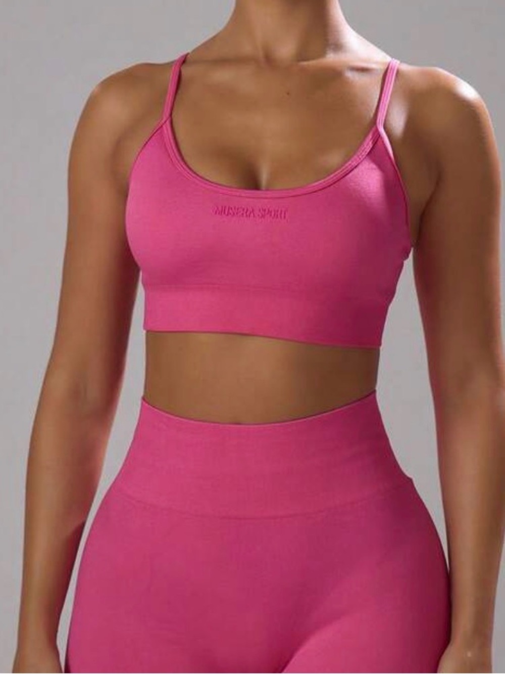 Muse Hot Pink Seamless Sports Bralette